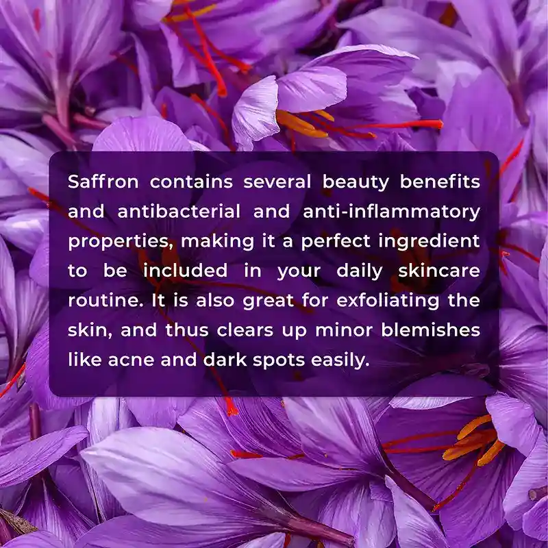 saffron oil for skin